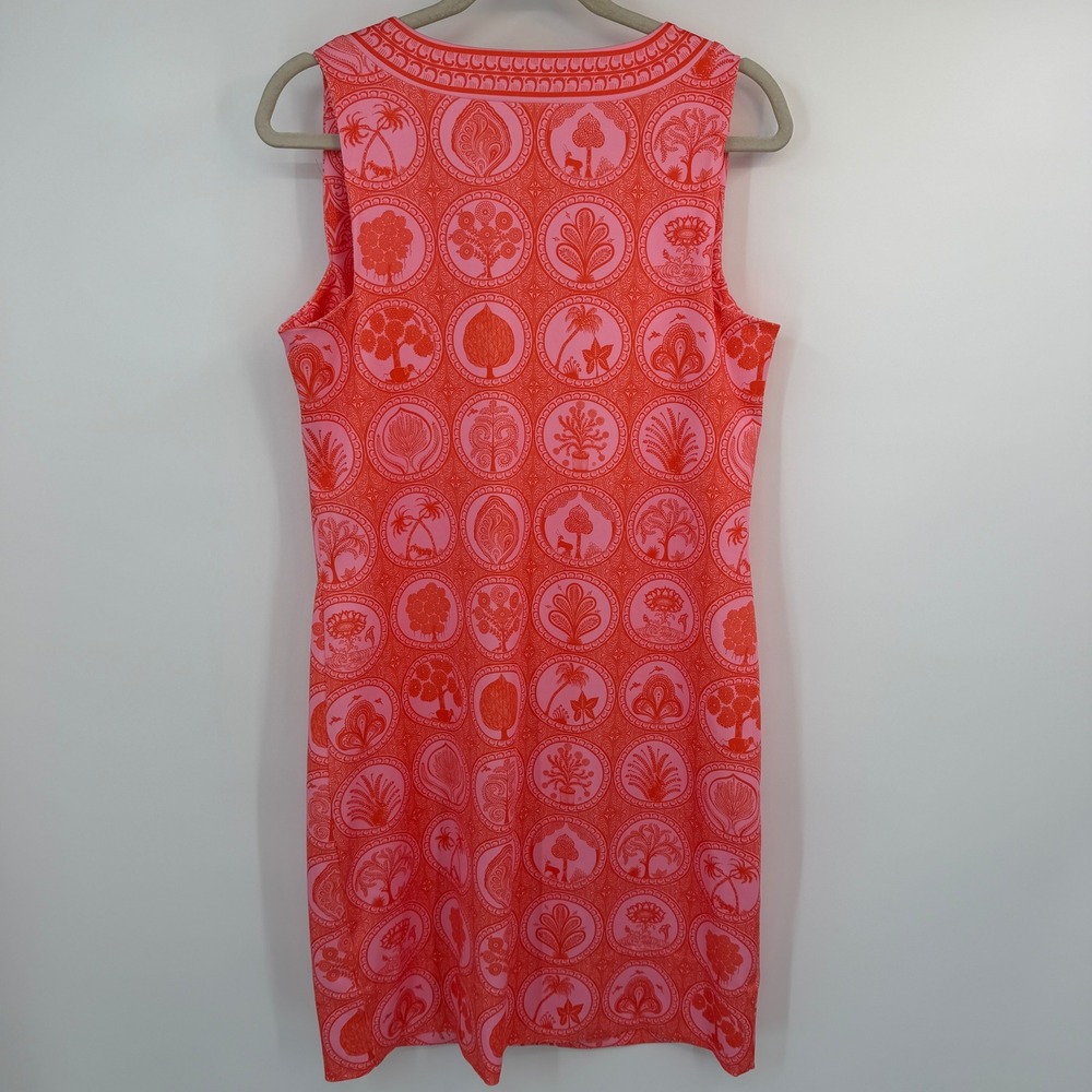 Gretchen Scott Plain Jane Dress Circle of Love Pink Red Medallion Size L NWT - Picture 7 of 11